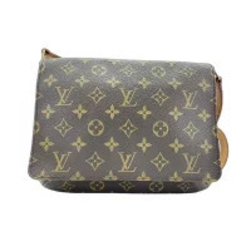 Louis Vuitton Musette Tango Shoulder Bag Brown